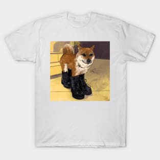 Shiba Boots T-Shirt